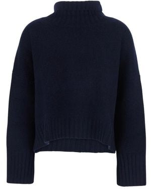 Soft Goat Truien & Vesten ,Blauw ,Wol Girlfriend Turtleneck