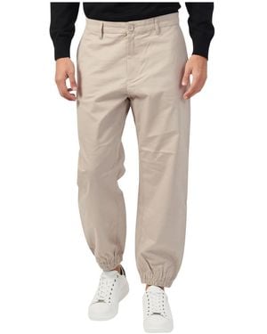 ARMANI EXCHANGE Straight Trousers - Natural
