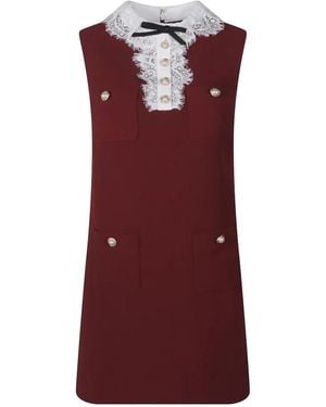 Self-Portrait Short Dresses - Red