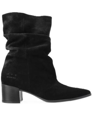 COPENHAGEN Schoenen ,Zwart ,Leer Vintage Laarzen