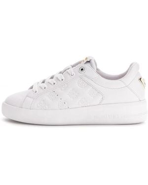 Guess Weiße Ledersneakers