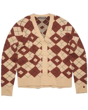 Acne Studios Truien & Vesten ,Rood ,Wol Biscuit - Bruin
