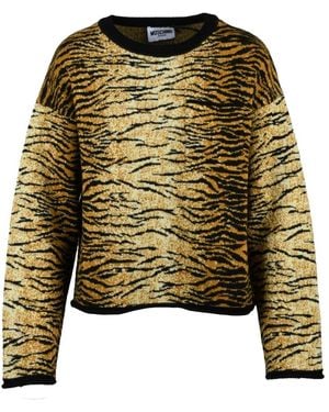 Moschino Round-Neck Knitwear - Verde