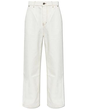 Ami Paris Jeans ,Wit ,Katoen Straight-Leg Jeans