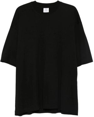 Vetements Schwarzes Logo Regular T-Shirt