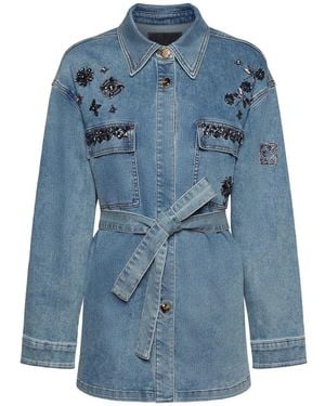 Elena Miro Denim Jackets - Blue