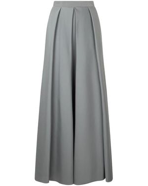 Alberta Ferretti Wide Trousers - Gris