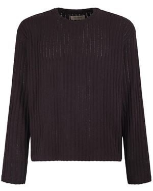 mfpen Round-Neck Knitwear - Negro