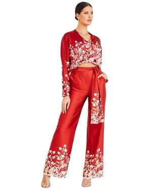Marciano Wide Trousers - Red
