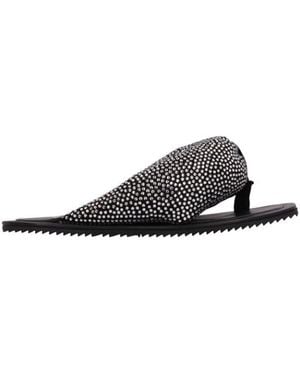 The Attico Flip Flops - Black