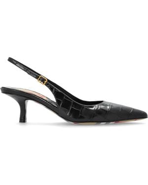 Burberry Damen Slingback Pumps - Schwarz