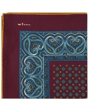 Kiton Silk Scarves - Purple