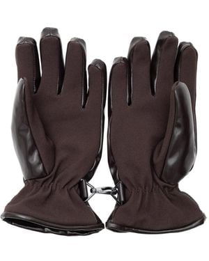 Bottega Veneta Gummieffekt Handschuhe - Braun
