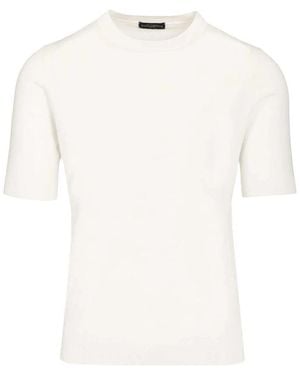 Ballantyne Slim Fit Ice Cotton Knit T-Shirt - Wit