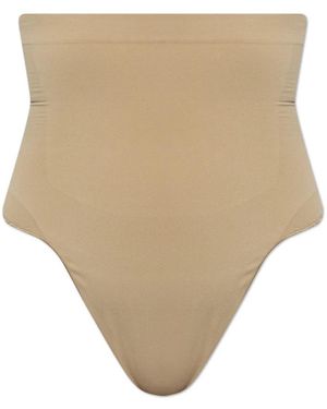 Skims Ondergoed ,Katoen Seamless Sculpt High-Waisted Thong - Naturel