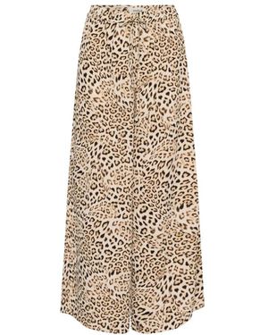 Soaked In Luxury Wide Trousers - Neutro