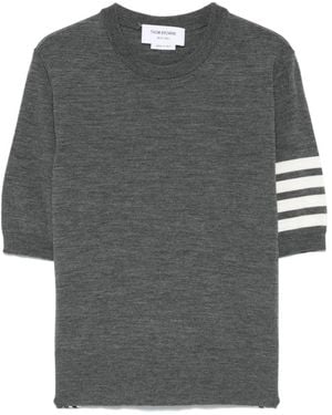 Thom Browne Truien & Vesten ,Grijs ,Round-Neck Truien