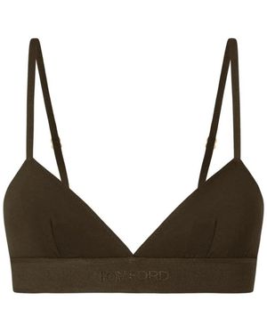 Tom Ford Katoenen Driehoek Beha - Bruin