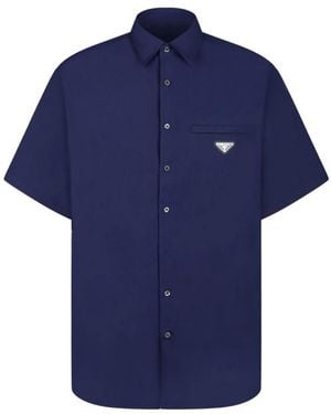 Prada Short Sleeve Shirts - Blue