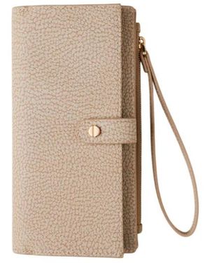 Borbonese Graffiti Wallet Telefoonhouder - Naturel