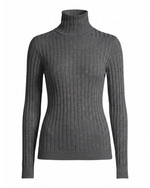 Peserico Truien & Vesten ,Grijs ,Wol Maglia Lupetto - Zwart