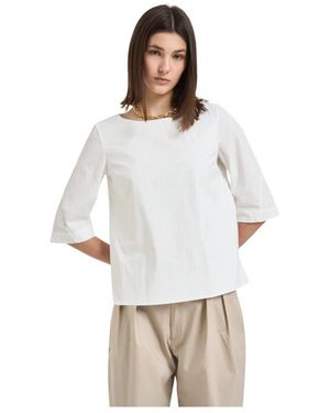 Liviana Conti Crewneck Blouse - Wit