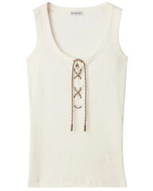 Burberry Sleeveless Tops - Blanco