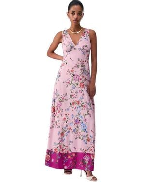 Liu Jo Kleedjes ,Roze ,Bloemen Maxi-Jurk - Paars