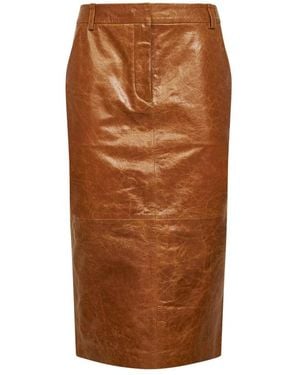 Co. Leather Skirts - Brown