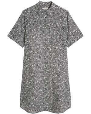Marc O' Polo Hemdblusenkleid Mini Loose Fit - Grau
