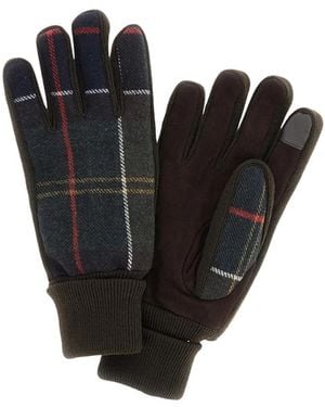 Barbour Hackney Tartan Gloves - Schwarz