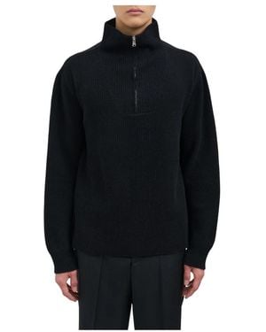 Paura Maglia Mezza Zip Helsinki - Schwarz