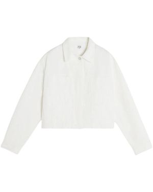Maison Kitsuné Spread Collar Button Jacket - Wit
