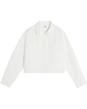 Maison Kitsuné Spread Collar Button Jacket - Wit