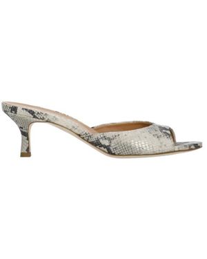The Seller Heeled Mules - Metálico