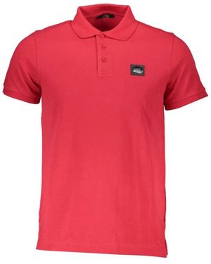 Roberto Cavalli Tops ,Rood ,Katoen Rood Katoenen Poloshirt Voor Mannen