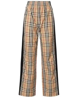 Burberry Straight Trousers - Natural