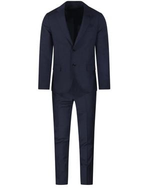 Lardini Single Breasted Suits - Blue