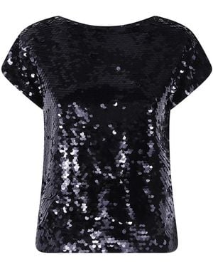 Alberta Ferretti Tops ,Zwart ,Polyester Polyester Shirt