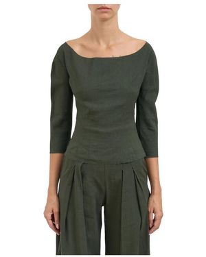 Cortana Long Sleeve Tops - Green
