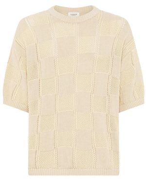 Laneus Round-Neck Knitwear - Natural