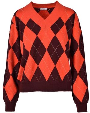 Ballantyne Truien & Vesten ,Oranje ,Kasjmier Kasjmier Pullover Trui - Rood