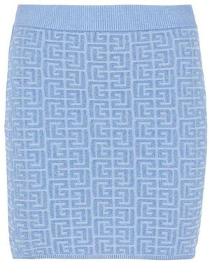 Balmain Short Skirts - Azul