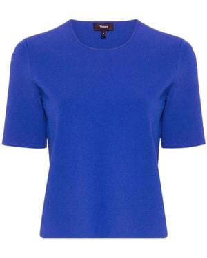 Theory Elektrisch Blauwe Scuba T-Shirt
