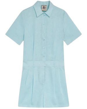 Semicouture Playsuits - Azul