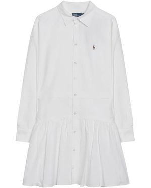 Polo Ralph Lauren Shirt Dresses - White