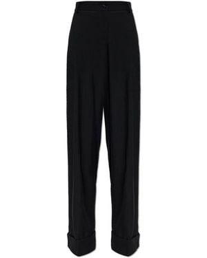 Dolce & Gabbana Wide Trousers - Noir