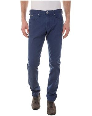 Armani Slim-Fit Trousers - Blue