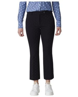 Via Masini 80 Cropped Trousers - Blue