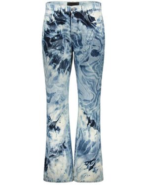 Alberta Ferretti Tie-Dye Flared Jeans - Blauw